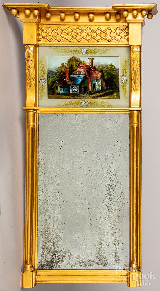 Appraisal: Federal giltwood mirror ca Federal giltwood mirror ca x Condition