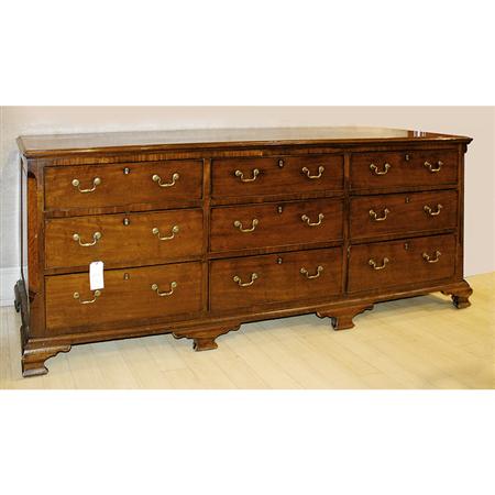 Appraisal: George III Style Mahogany Triple Dresser Estimate -