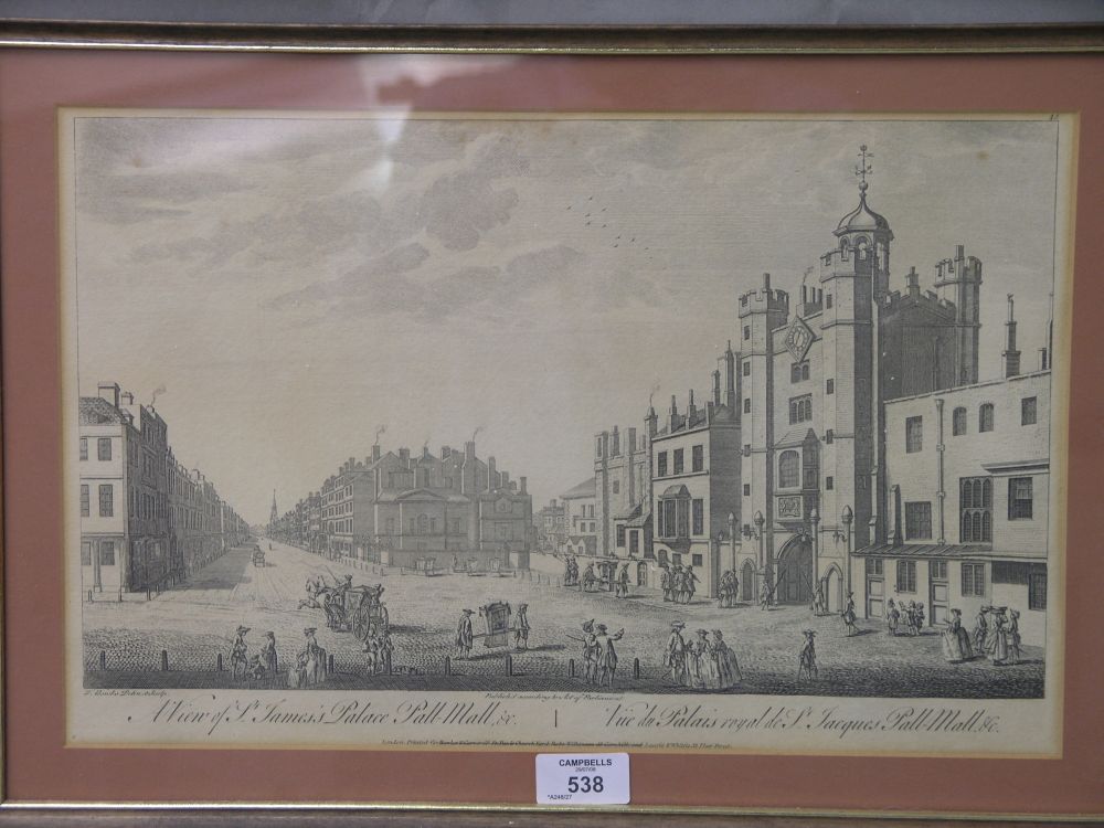 Appraisal: Three early London engravings Mansion House by Laurie Whittle The