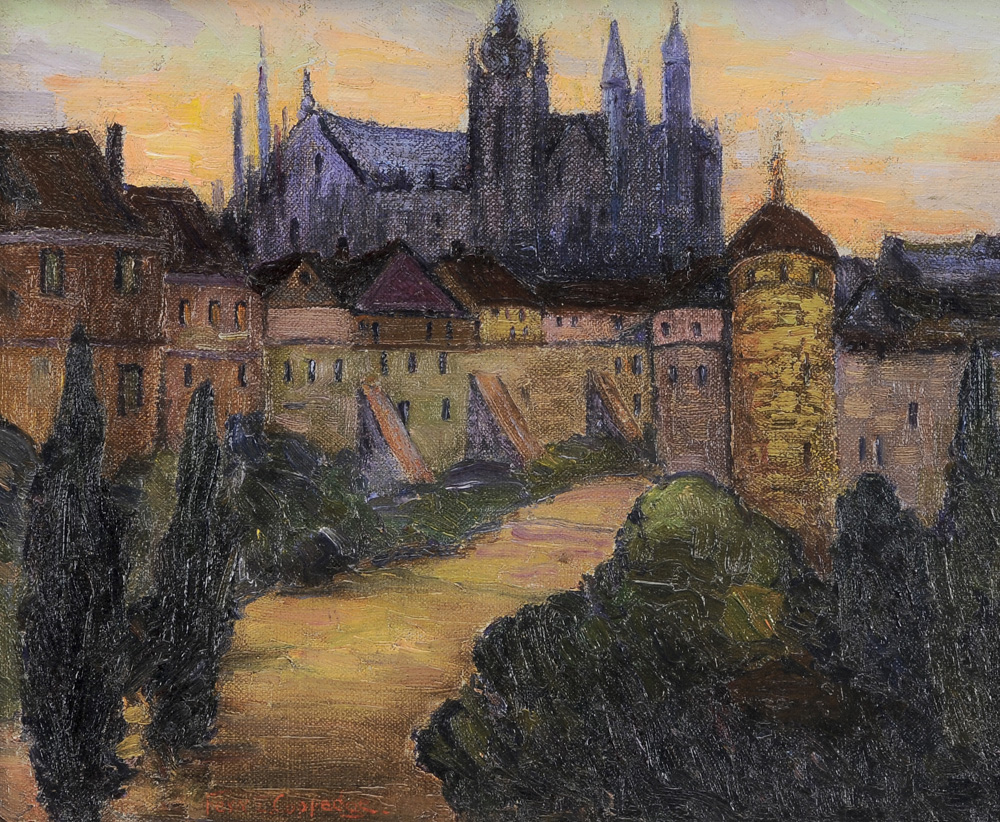 Appraisal: Fern Isabel Coppedge Pennsylvania - Prague Summer signed lower left