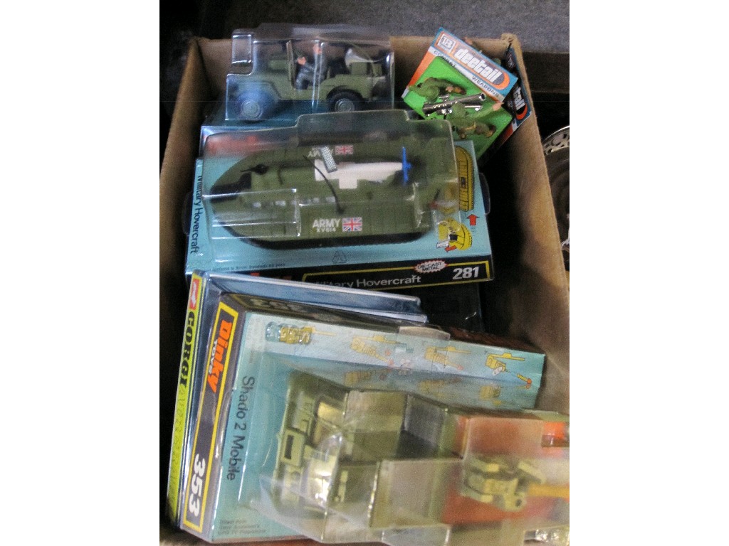 Appraisal: Box of military die-cast models