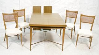 Appraisal: pc PAUL MCCOBB Dining Table Chairs Mid Centur pc PAUL