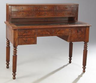 Appraisal: French Louis Philippe Carved Walnut Bonheur du Jou French Louis