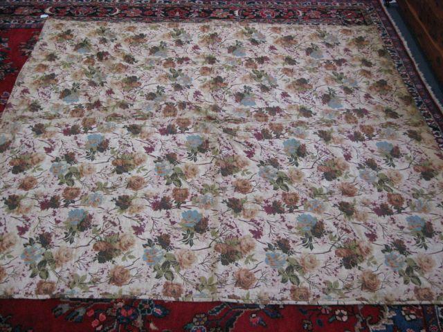 Appraisal: Antique Quilt floral material x