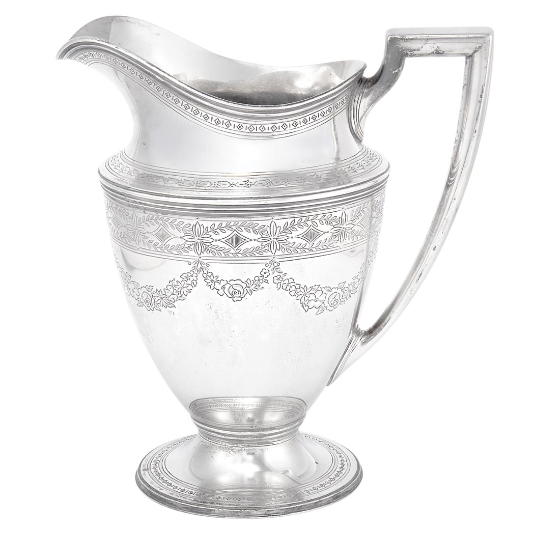 Appraisal: Tiffany Co Makers Sterling Silver Water Pitcher Pattern no Of