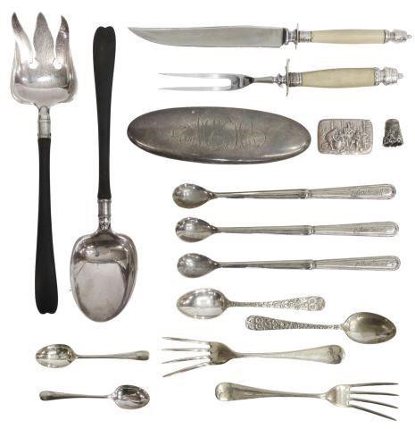 Appraisal: lot of Silverplate flatware and other items highlights include piece