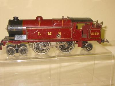 Appraisal: A Hornby clockwork - - compound tank locomotive in lined