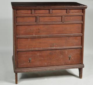 Appraisal: William Mary One Drawer Painted Blanket Chest Rare New England