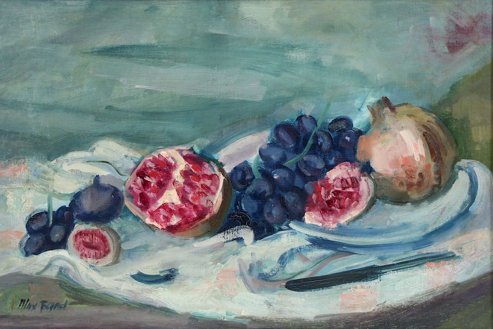 Appraisal: MAX BAND LITHUANIAN-AMERICAN - Oil on Canvas Still Life with