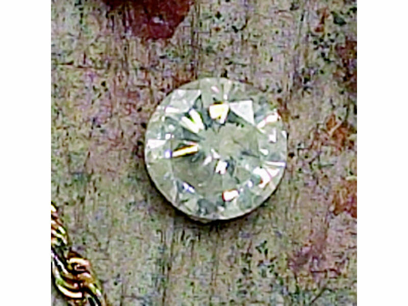 Appraisal: DIAMOND ct Round brilliant cut Scale weight ct Estimate -