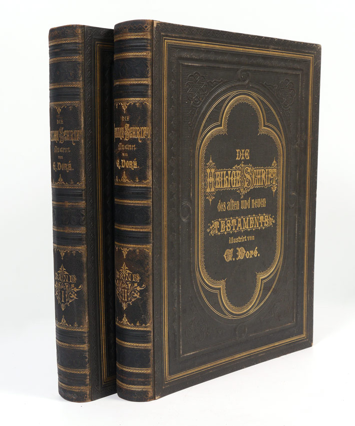 Appraisal: GUSTAVE DORE DIE HEILIGE SCHRIFT ILLUSTRATED BIBLES volumes Old and