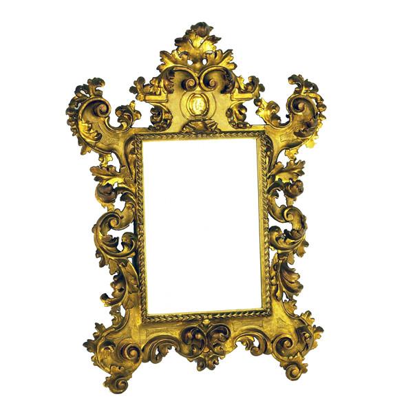 Appraisal: Elaborate gilt frame Venetian mirror th C x x