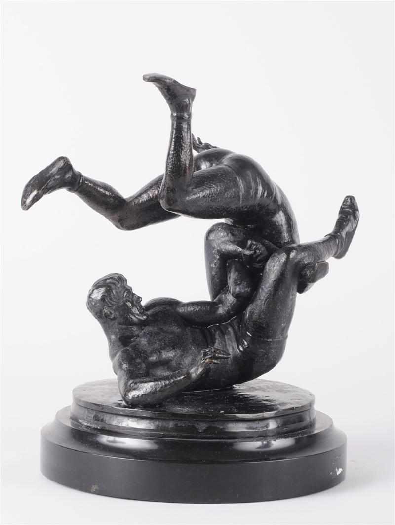 Appraisal: ATTRIBUTED TO CECIL DE BLAQUI RE HOWARD ''THE WRESTLERS'' Bronze