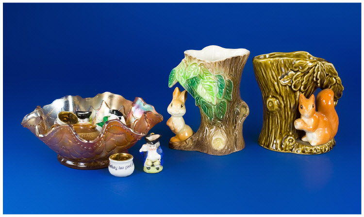 Appraisal: Small Quantity of Collectable Miniature Items Sylvac Hornsea Animal Vases