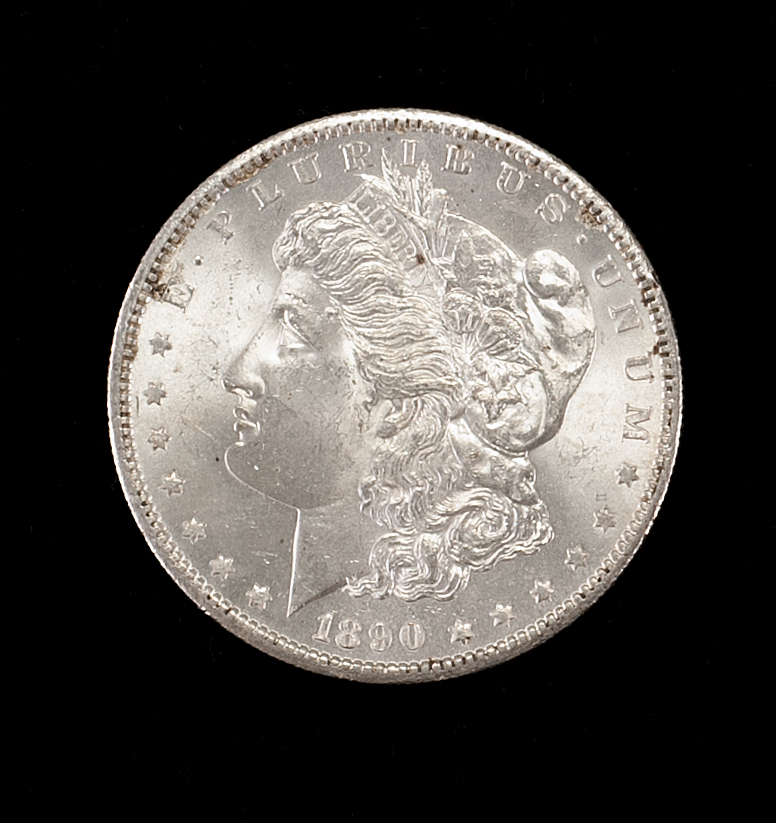 Appraisal: -S U S MORGAN SILVER DOLLAR Pin Wheeling Mint Luster