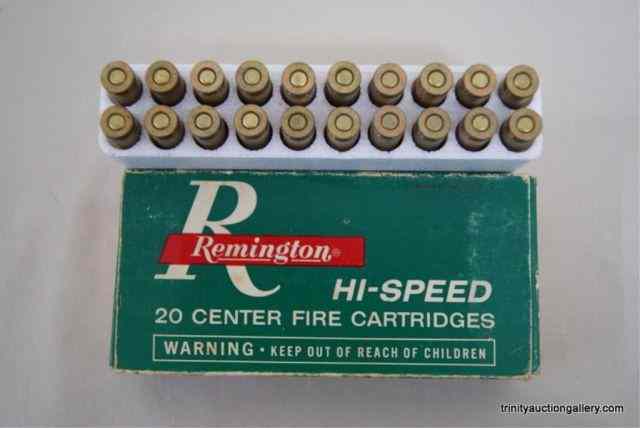 Appraisal: Remington Rem Rifle Cartridge AmmunitionFull box of vintage Remington Remington