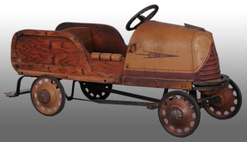 Appraisal: Garton Woody Station Wagon Pedal Car Description Sheboygan Wisconsin Wooden