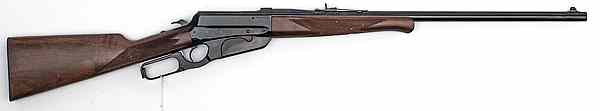 Appraisal: Winchester Model Deluxe Lever-Action Rifle Win cal barrel S N