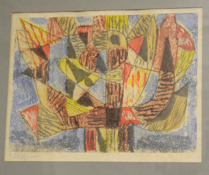 Appraisal: PETER PALFFY MONOTYPE ON PAPER Austria - Untitled Image measures