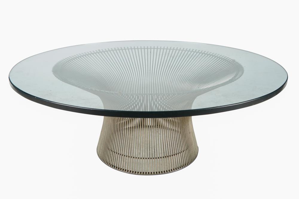 Appraisal: WARREN PLATNER COFFEE TABLEdesigned in manufactured by Knoll with a