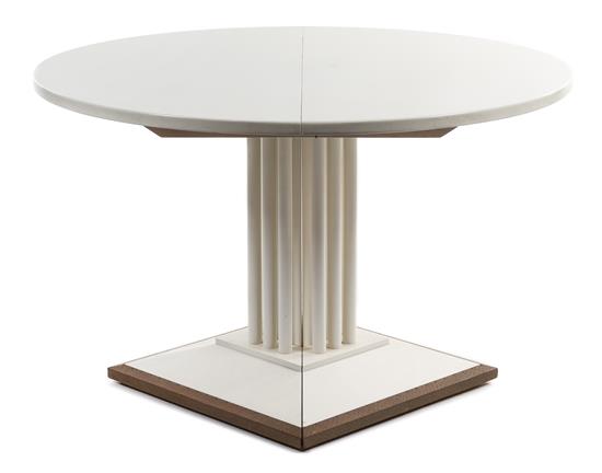 Appraisal: Sale Lot A Modernist Painted Pedestal Table late th century