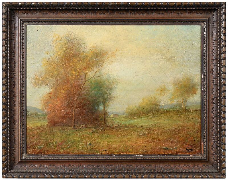 Appraisal: George T Conroy American - Tonalist Scene signed indistinctly lower