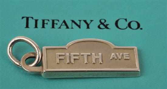 Appraisal: A FIFTH AVENUE CHARM BY TIFFANY CO Styled in sterling