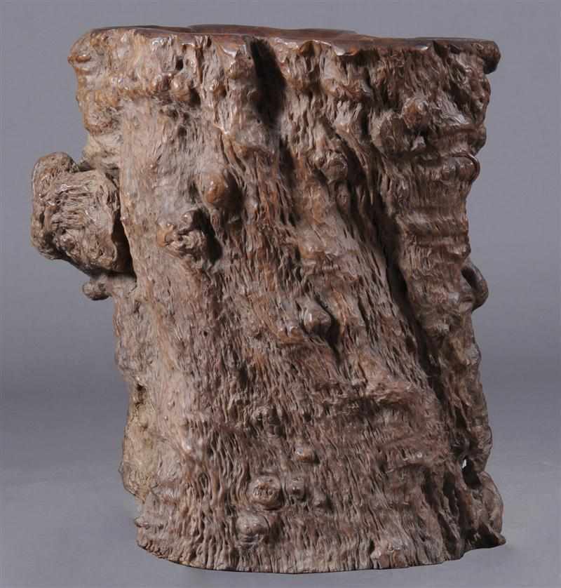 Appraisal: CHINESE ROOTWOOD STAND Of natural gnarled form Approx in