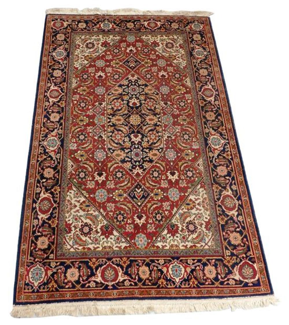 Appraisal: RUG Modern Persian style rug ' x ' wool on