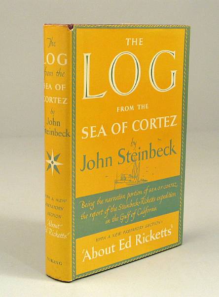 Appraisal: STEINBECK JOHN amp RICKETTS EDWARD F The Log from the