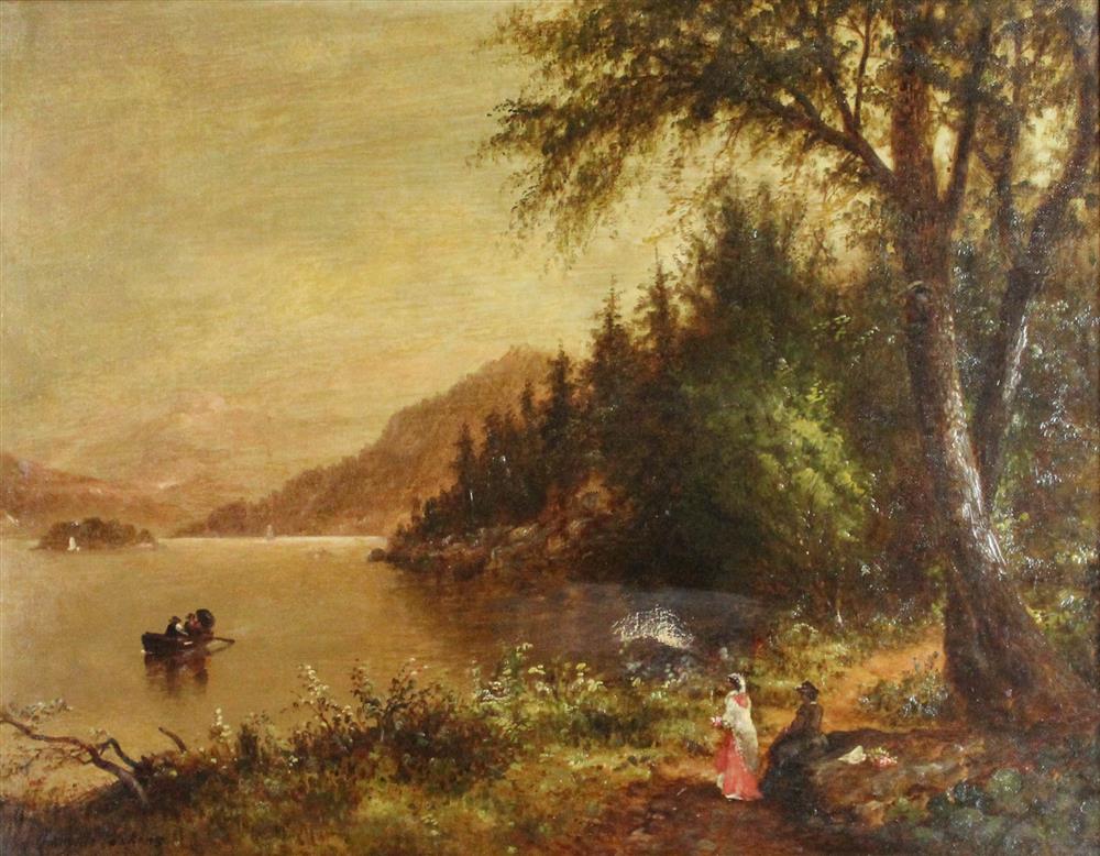 Appraisal: GRANVILLE PERKINS AMERICAN - LAKE GEORGE FROM THE CROSBY Oil