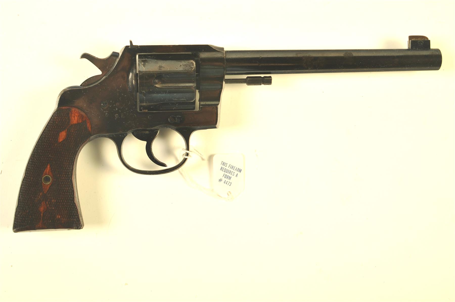 Appraisal: COLT NEW SERVICE MODEL REVOLVER American ca Blued frame with