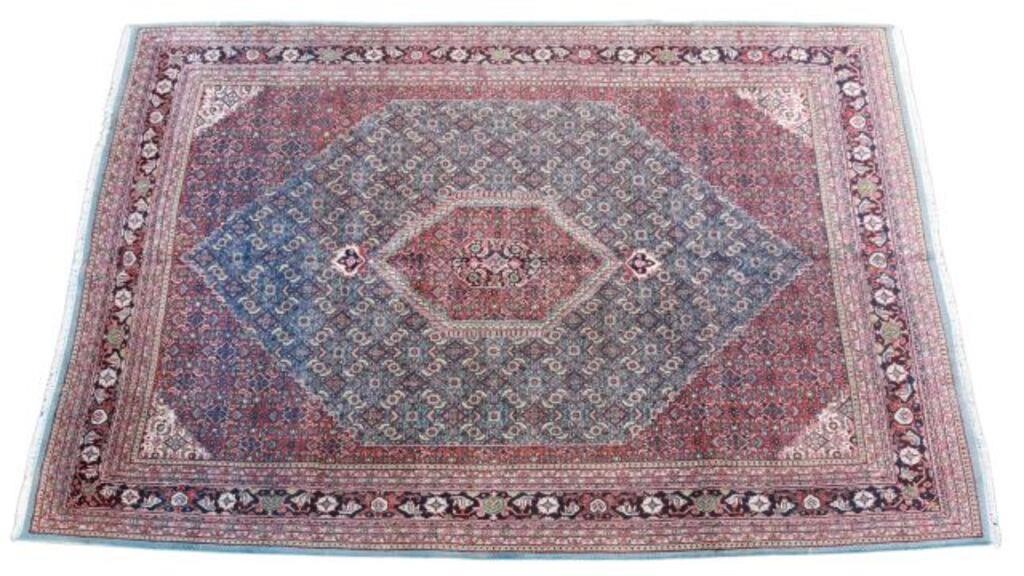 Appraisal: Hand-tied Bijar rug India approx ' l ' w