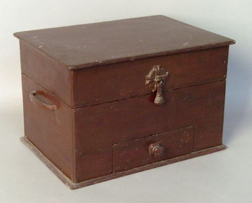 Appraisal: Pine Peters Cartridge box h x w