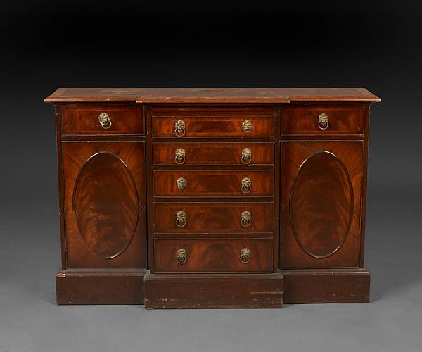 Appraisal: A pair of George III style mahogany chests height in