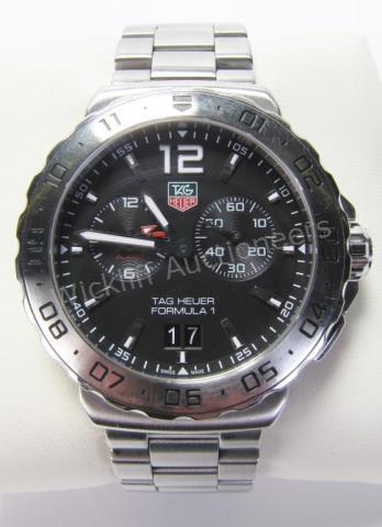 Appraisal: A Tag Heuer gentleman's Formula watch stainless steel case with