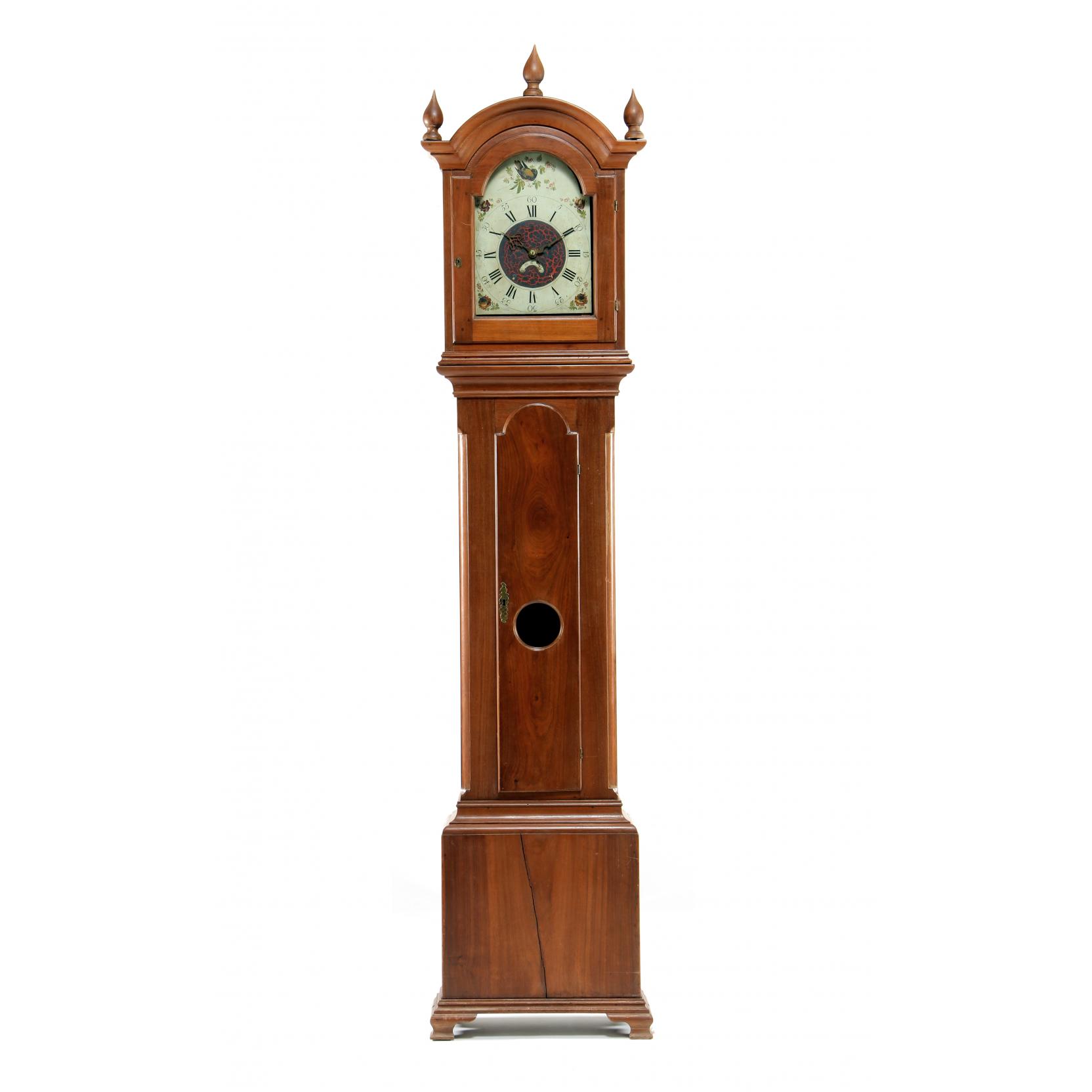 Appraisal: Important Salem NC Tall Case Clock signed on the interior