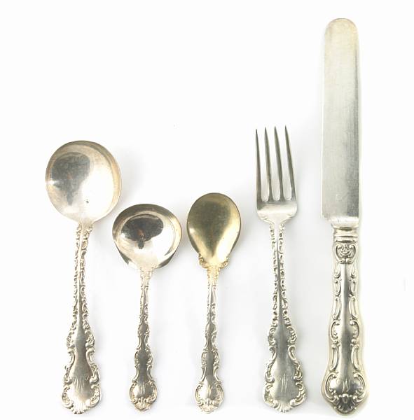 Appraisal: A sterling assembled partial flatware setGorham Mfg Co Providence RIStrasbourg