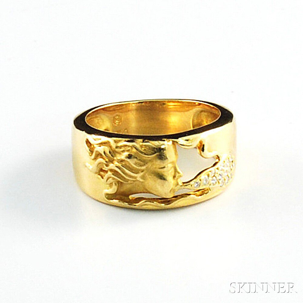 Appraisal: Carrera y Carrera kt Gold and Diamond Ring maker's mark