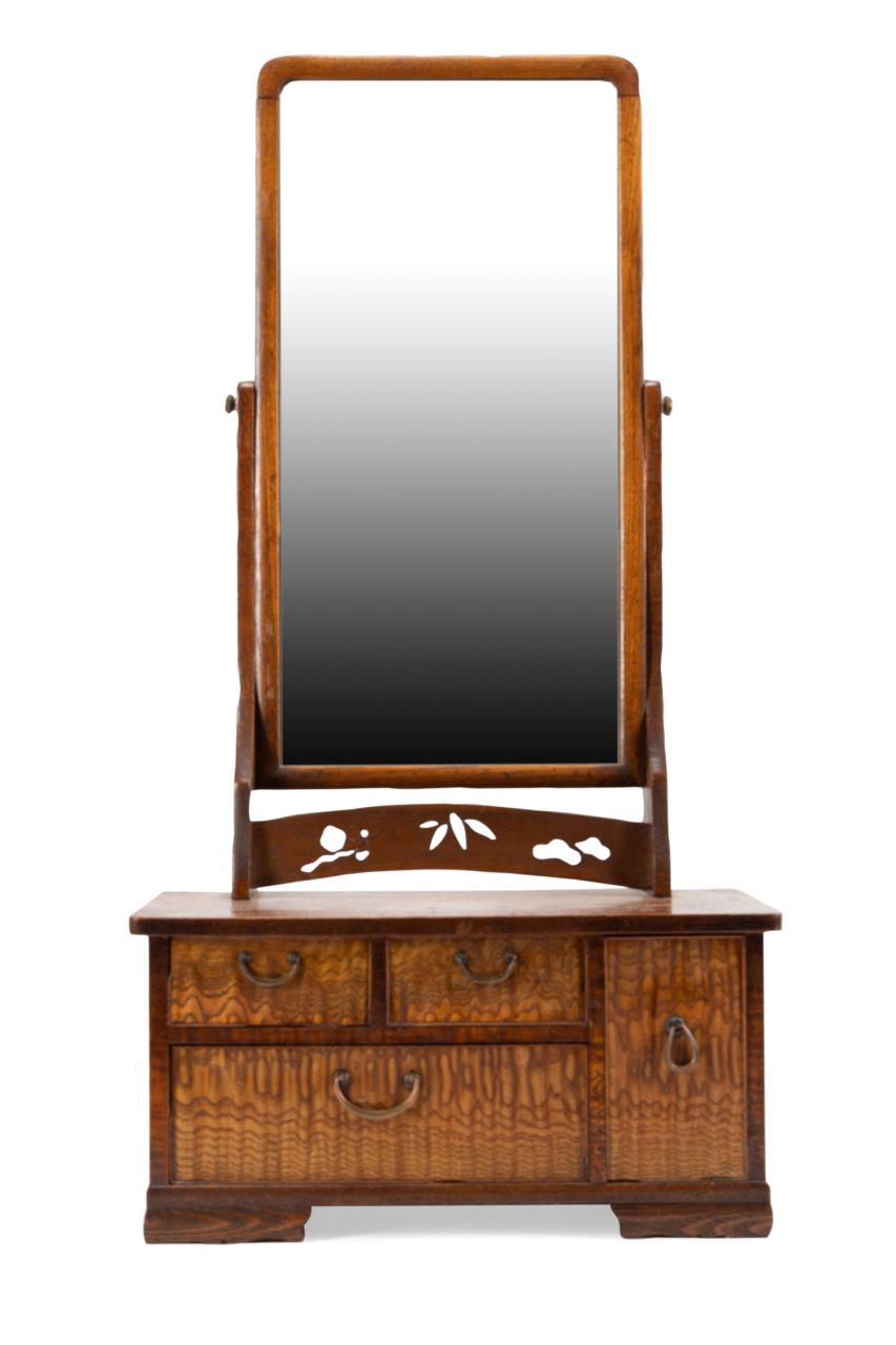 Appraisal: JAPANESE KYODAI TABLETOP VANITY WITH MIRROR Japanese Kyodai tabletop vanity