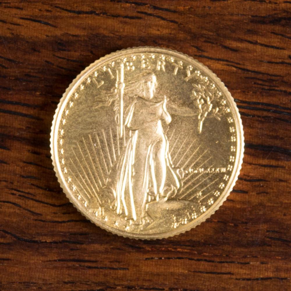 Appraisal: U S AMERICAN EAGLE GOLD COIN oz size fine gold