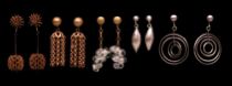 Appraisal: Collection of Victorian Lady Ear Pendants circa th Century Lot