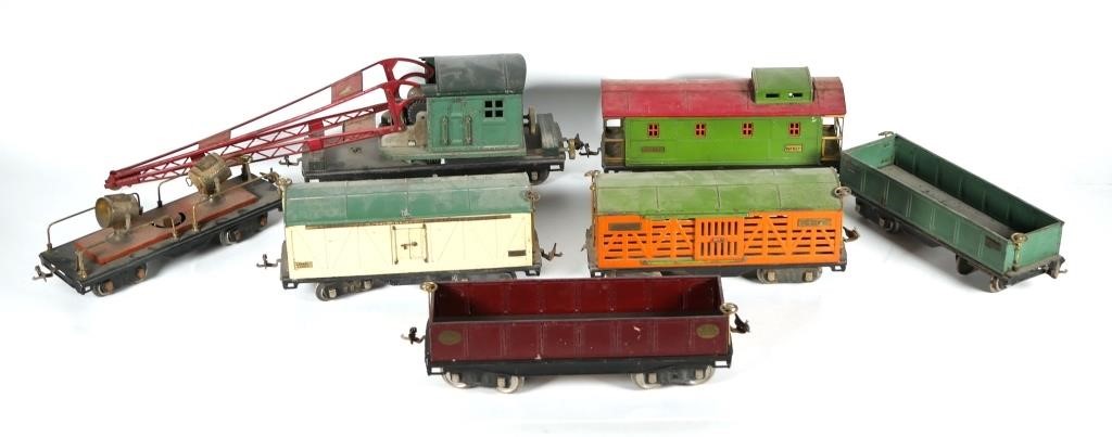 Appraisal: LIONEL LINES STANDARD GAUGE TRAIN SETSet of seven Lionel Lines