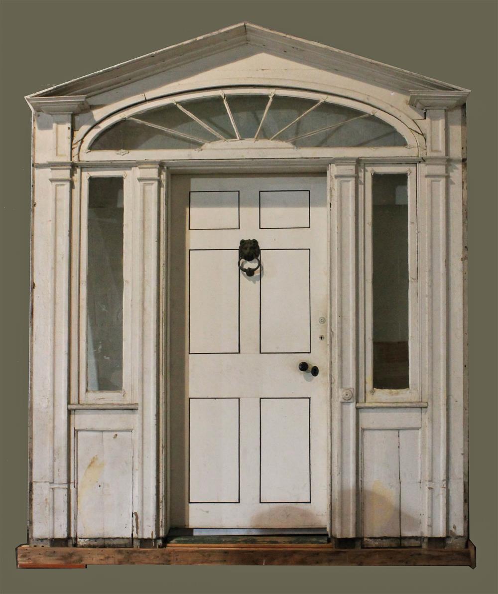 Appraisal: VICTORIAN WHITE PAINTED PINE PORTICO late th century -- approx