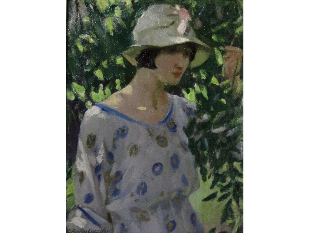 Appraisal: STANLEY CURSITER RSW RSA - GREEN SHADOWS Oil on board