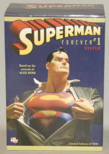 Appraisal: DC Direct Superman Forever Statue in Box Porcelain Sculpted by