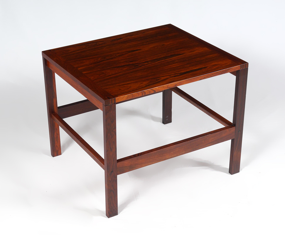 Appraisal: FRANCE SON ROSEWOOD MID CENTURY SIDE TABLE France Son tag