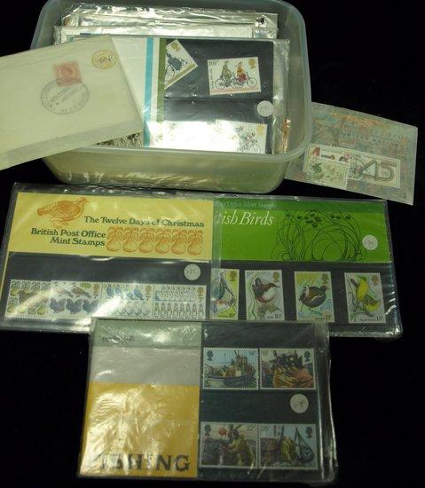 Appraisal: A collection of BPO mint stamp packs a collection of