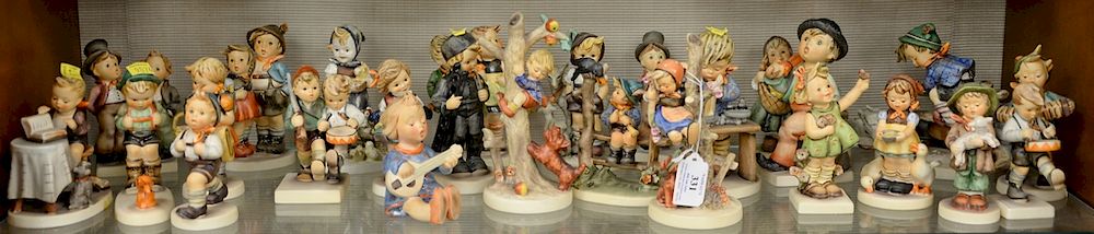 Appraisal: Twenty-five various Hummel figurines with Goebel Hummel mark ht in