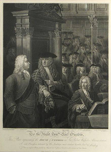 Appraisal: After William Hogarth by Anthony Fogg House of Commons Engraving